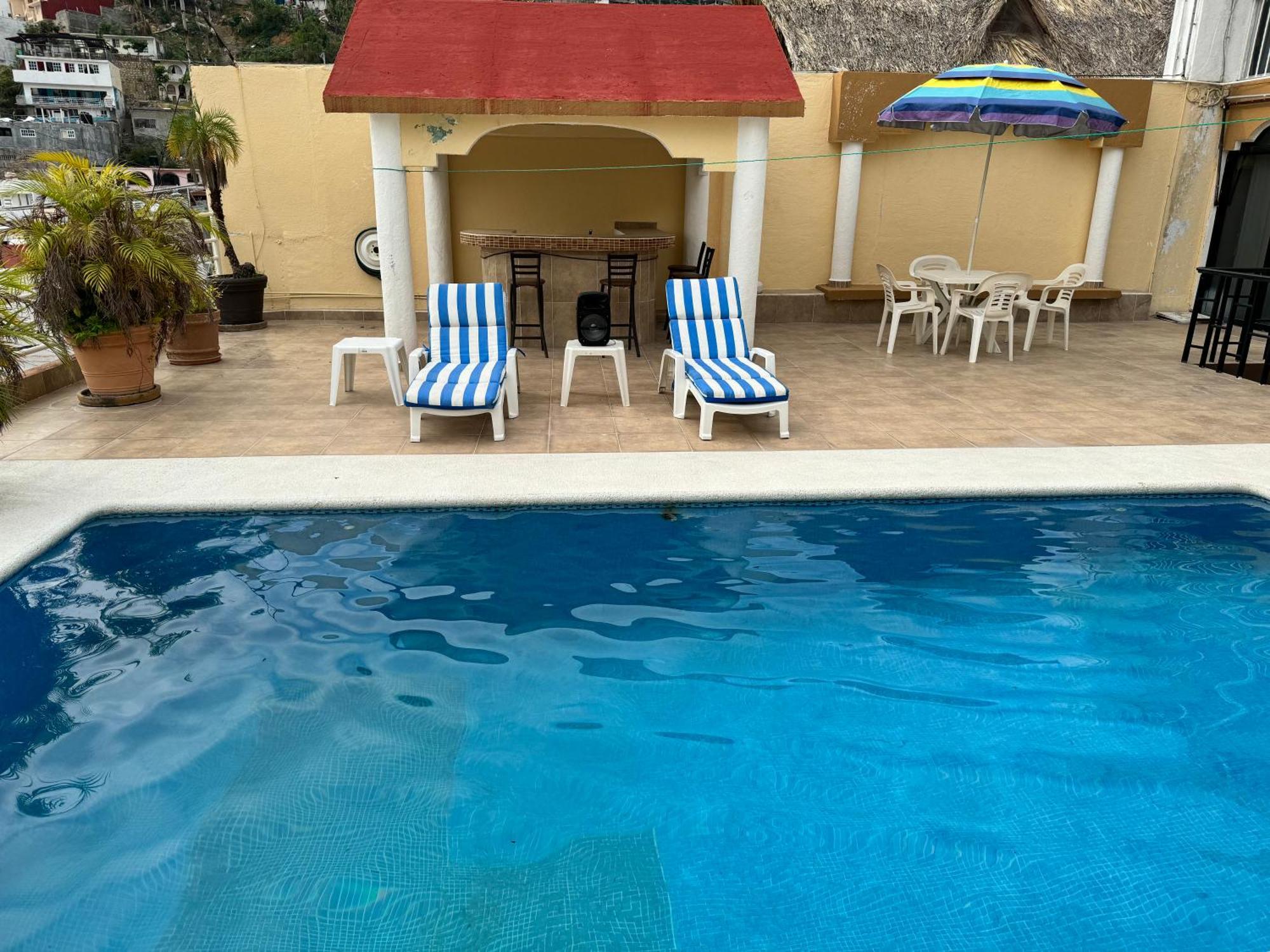 Blue Coast With Pool And Ocean View 10 To 35 P Villa Akapulko Dış mekan fotoğraf