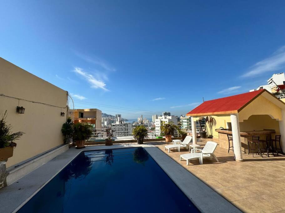 Blue Coast With Pool And Ocean View 10 To 35 P Villa Akapulko Dış mekan fotoğraf